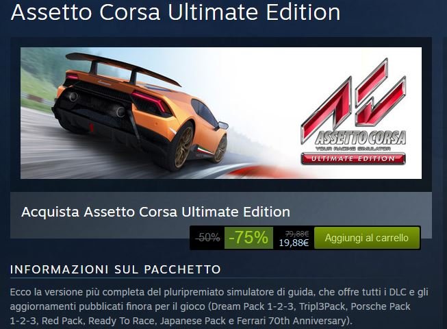 More information about "Assetto Corsa Ultimate Edition a meno di 20 Euro su Steam !"