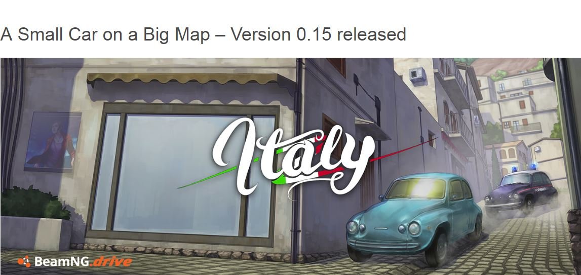 More information about "Drive by BeamNG v0.15 ci porta in Italia con la "Piccolina""
