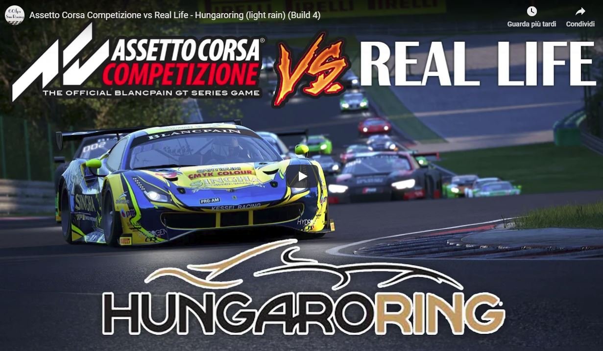 More information about "Assetto Corsa Competizione: video confronto con la realtà"