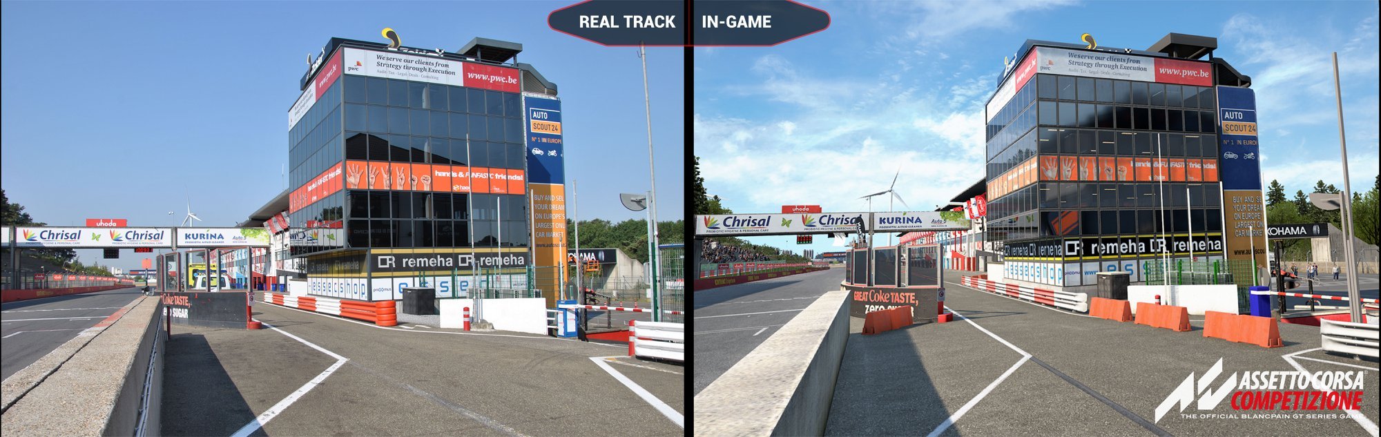 More information about "Assetto Corsa Competizione: prime immagini da Zolder di confronto con la realtà del circuito"