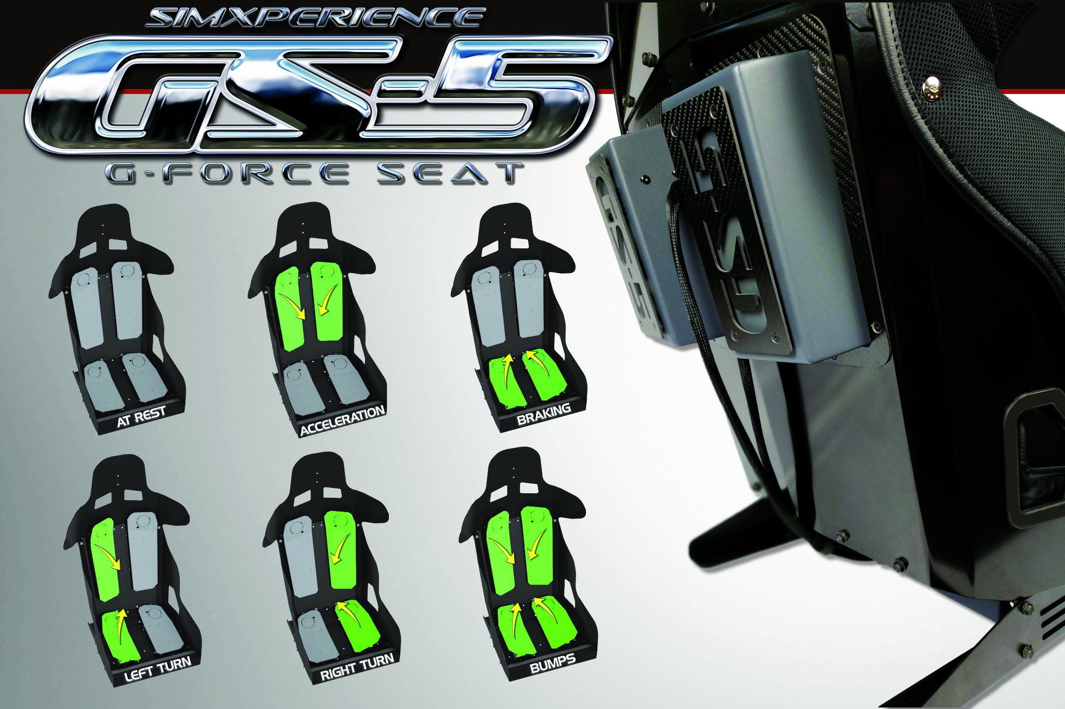More information about "SimXperience GS-5 G-Force Seat​​​​​​​: nuovo sedile dinamico"