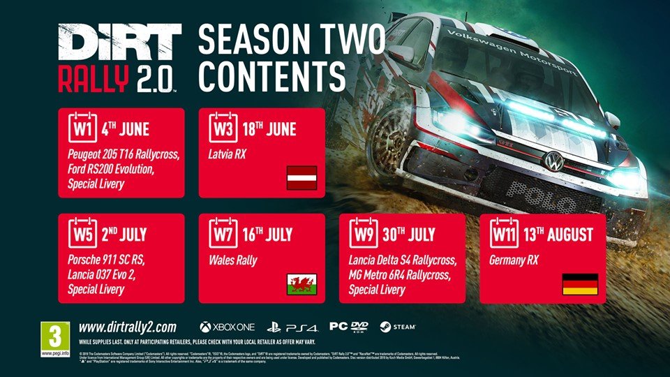 More information about "DiRT Rally 2.0: svelati i contenuti DLC della Stagione 2"