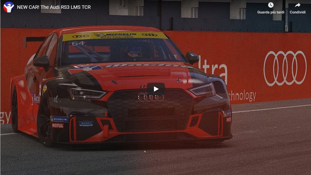 More information about "iRacing presenta l'Audi RS3 LMS TCR, in arrivo a Settembre"