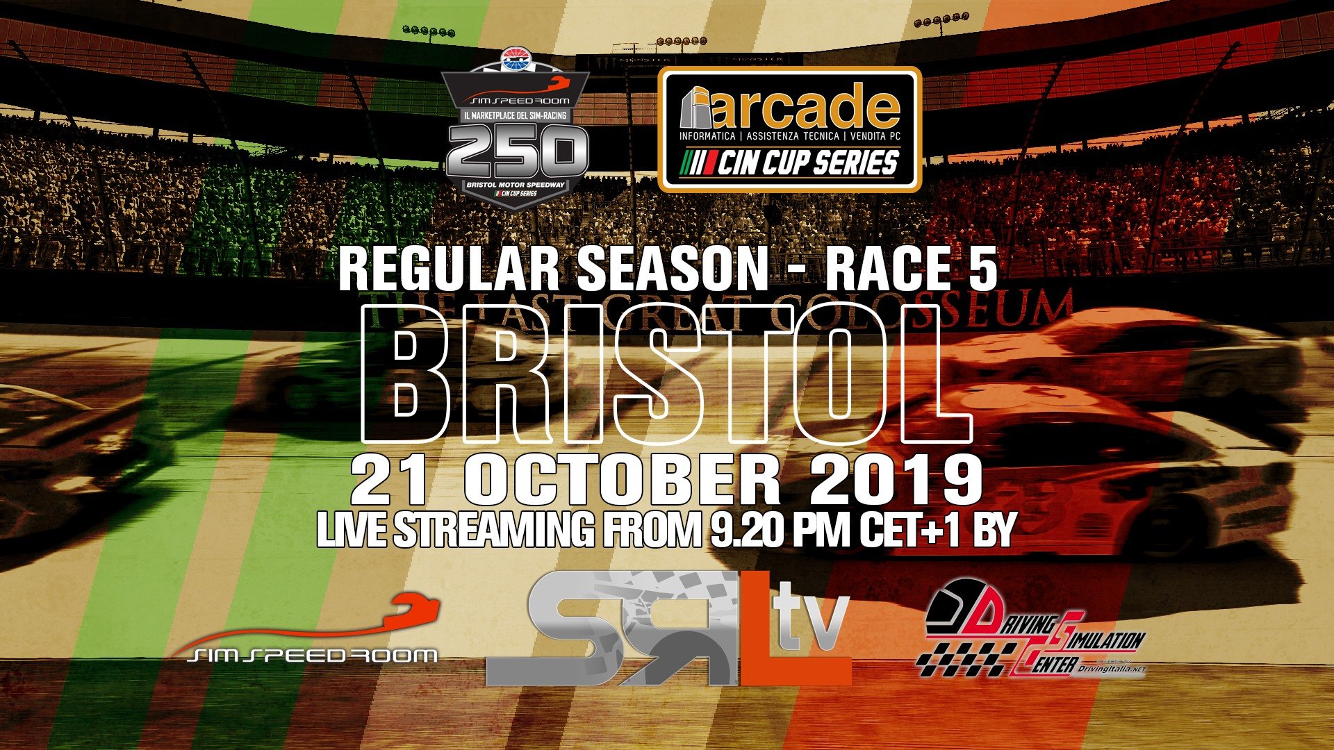More information about "Campionato Italiano Nascar: Sim Speed Room Bristol 250"