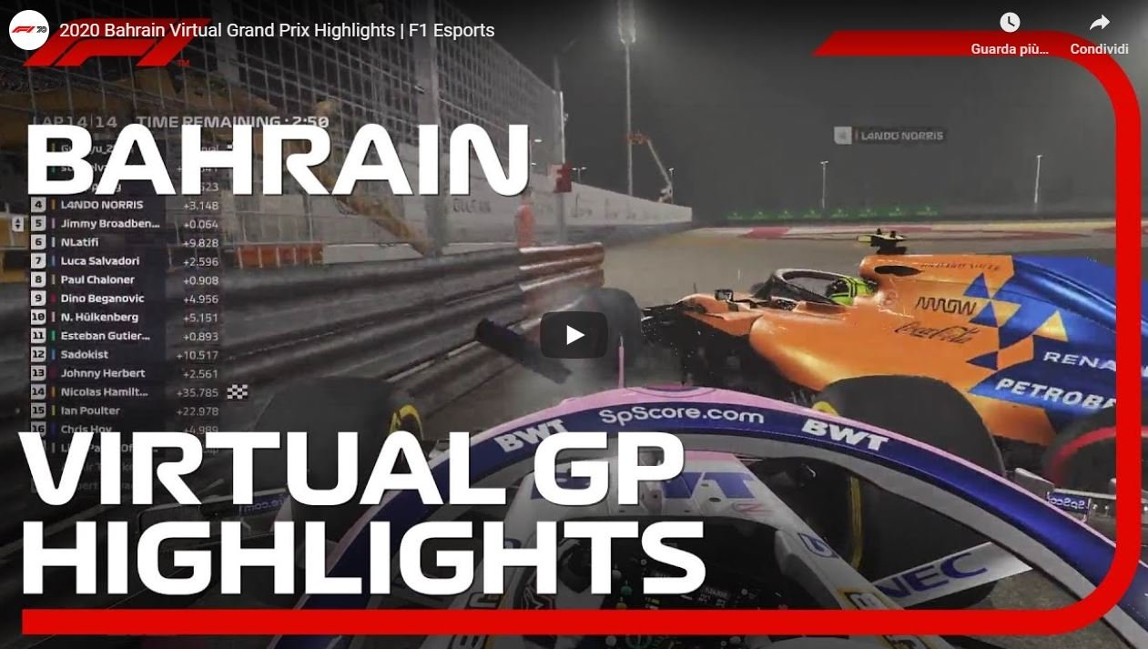 More information about "F1 Virtual Grand Prix Bahrain: uno spettacolo quasi indecente..."