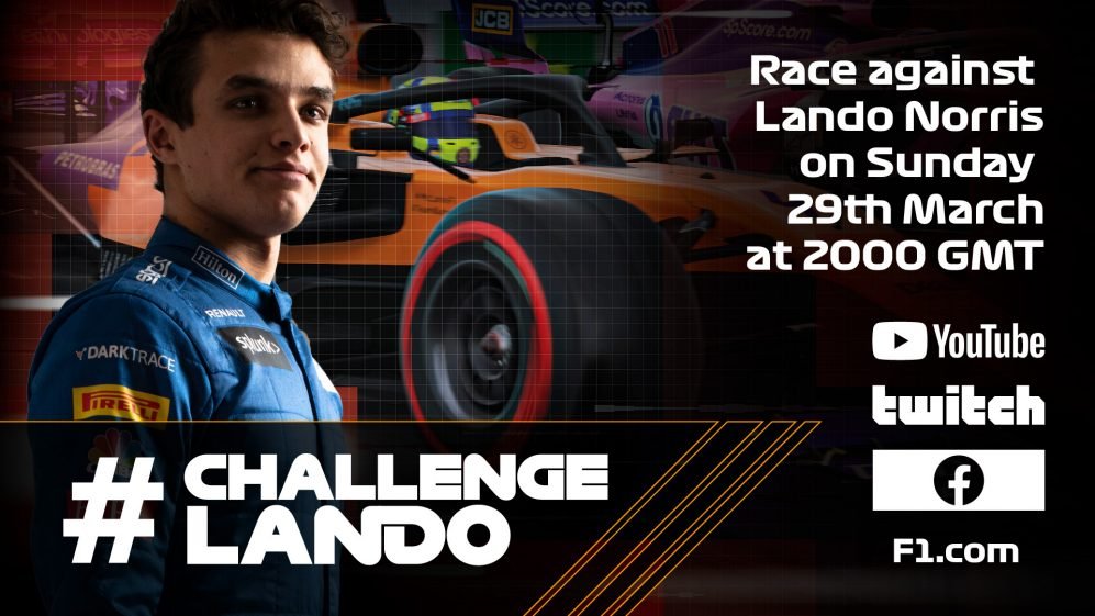 More information about "F1 2019: #ChallengeLando Esports event [29 marzo ore 21]"