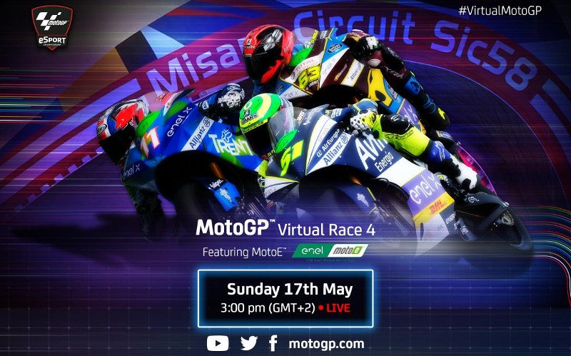More information about "MotoGP eSports: nel quarto round di Misano arriva la MotoE... e Valentino Rossi! [17 maggio ore 15]"