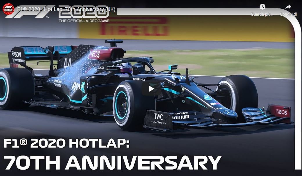 More information about "F1 2020 Hot Lap: 70th Anniversary, nuovo trailer"