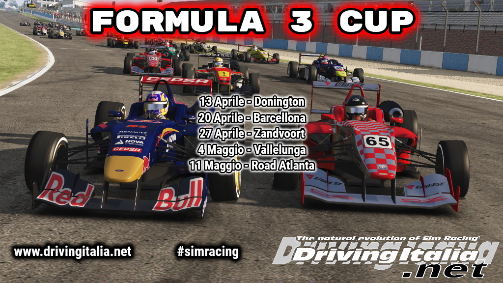 More information about "Assetto Corsa: DrivingItalia Formula 3 Cup, stasera LIVE da Barcellona il round 2"