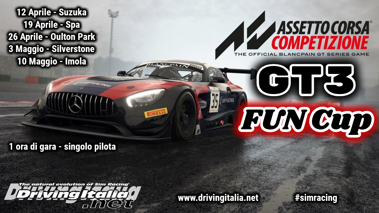 More information about "DrivingItalia.NET GT3 FUN Cup con Assetto Corsa Competizione: già 45 iscritti"