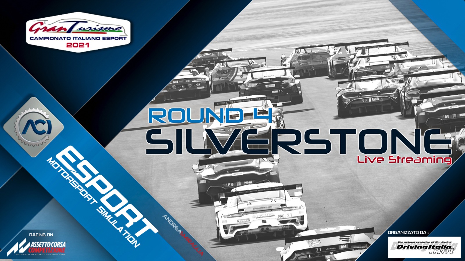 More information about "Campionato Italiano GT ACI ESport: round 4 da Silverstone, live lunedi 22 ore 21,15"