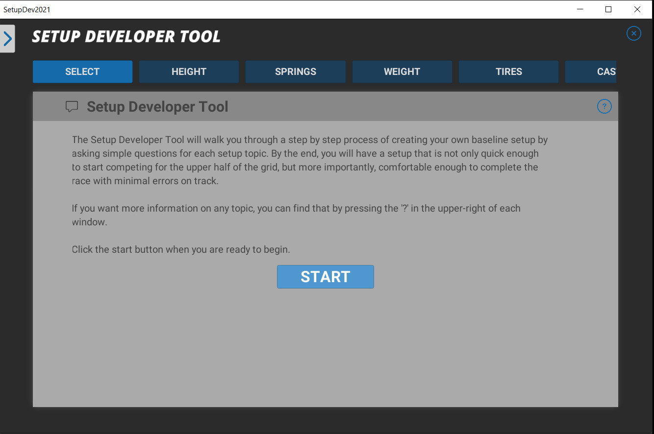 More information about "Setup Developer Tool 2021 disponibile, per rendere semplice fare l'assetto"