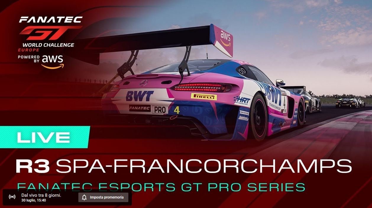 More information about "Fanatec Esports GT Series - Spa [30 Luglio ore 15,40]"