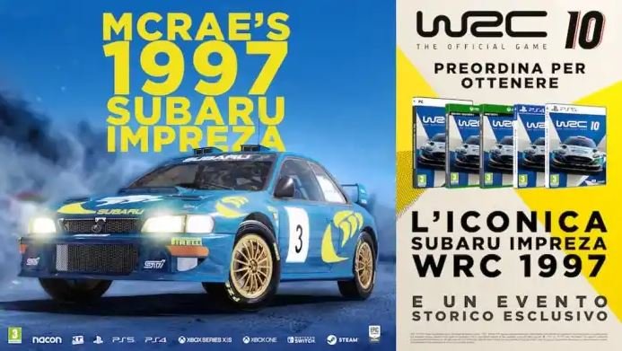 More information about "WRC 10: in video la Subaru Impreza WRC 1997 di Colin McRae"