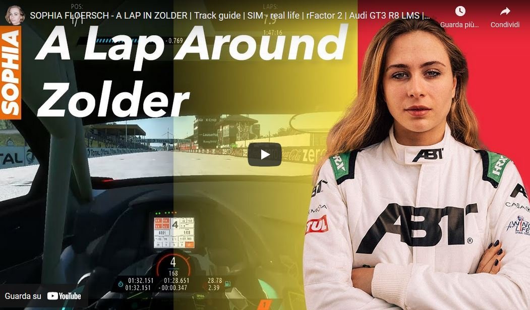 More information about "rFactor 2: un giro a Zolder con Sophia Floersch e la sua Audi GT3"