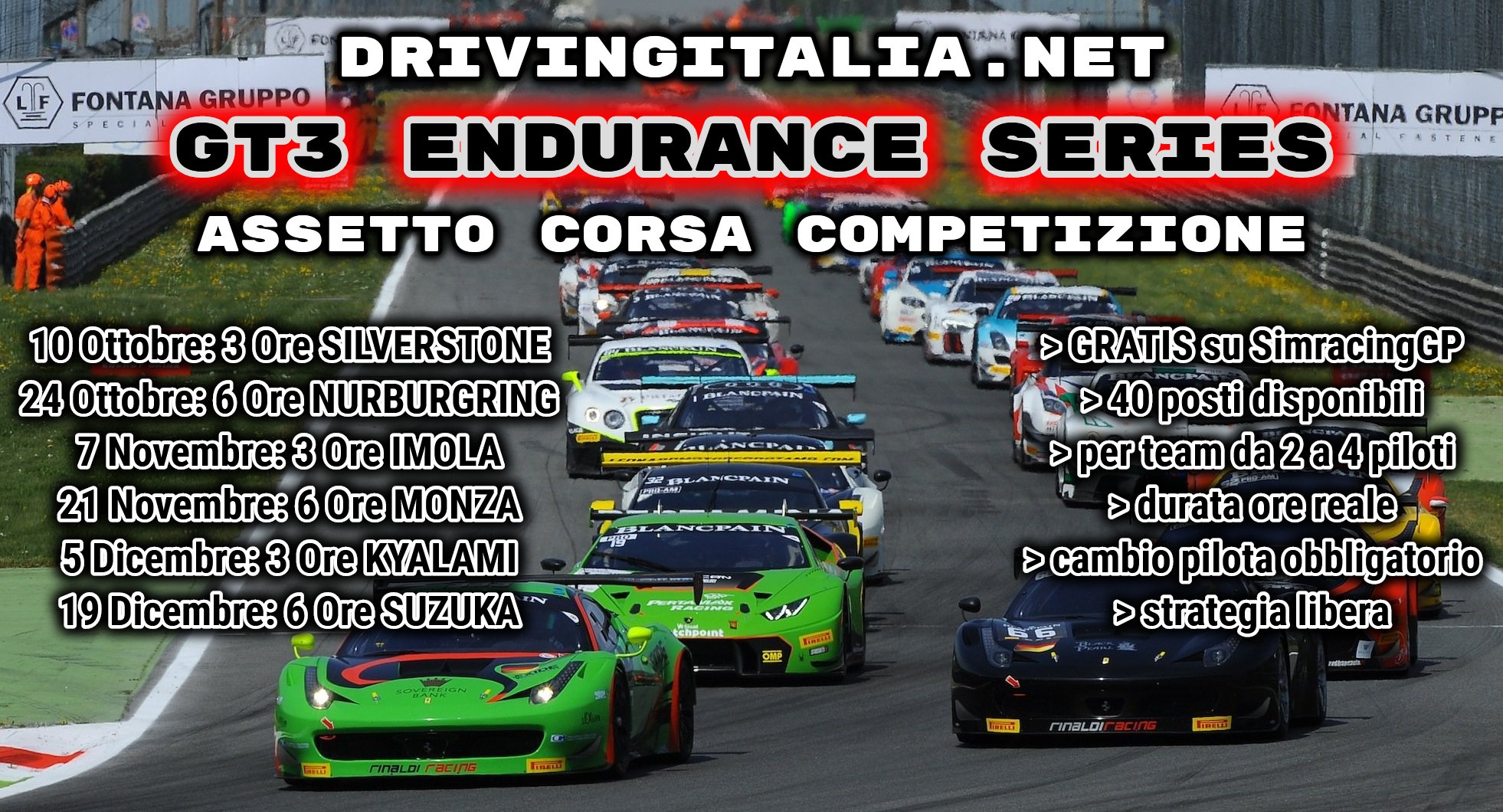 More information about "Assetto Corsa Competizione: GT3 Endurance Series, dal 10 Ottobre la VERA endurance per teams!"