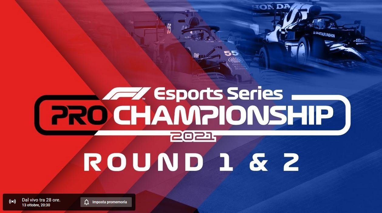 More information about "F1 Esports Pro Championship 2021 - Rounds 1/2/3 [13 e 14 Ottobre]"