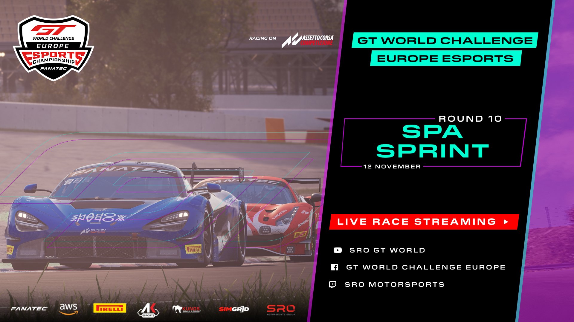 More information about "GT World Challenge Europe Esports: a Spa si decide il titolo tra Baldwin e Tonizza [12 Novembre ore 21]"