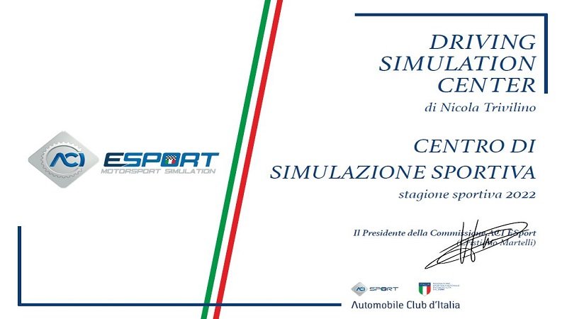 More information about "Driving Simulation Center Lanciano è Centro Simulazione Sportiva federale ACI ESport"