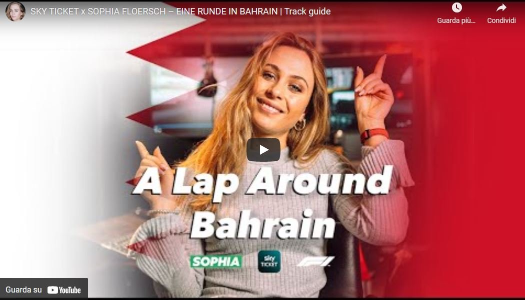 More information about "Sophia Floersch al simulatore ci presenta il circuito del Bahrain"