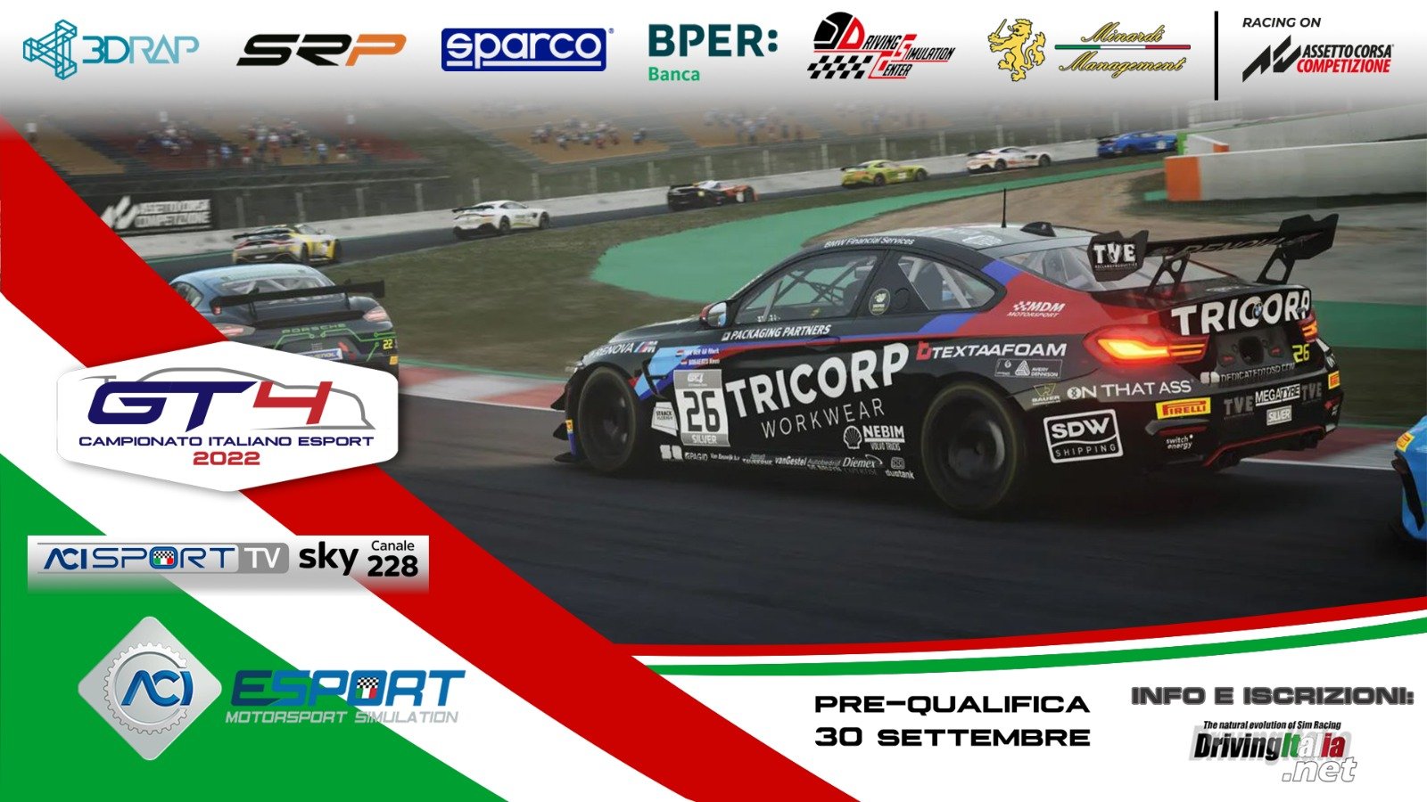More information about "Campionato Italiano GT4 ACI ESport: iscrizioni aperte, accesso alla Minardi Simracing Academy !"