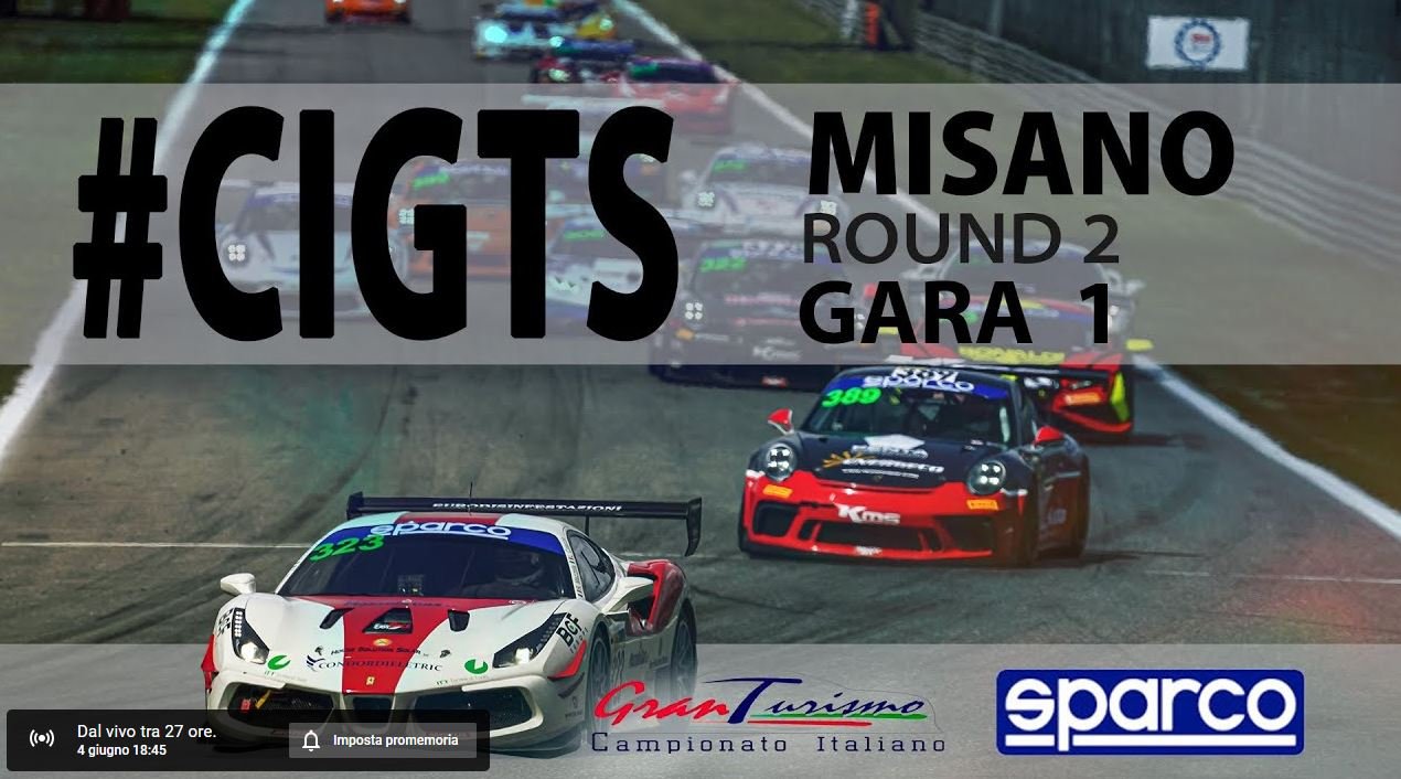 More information about "LIVE: Campionato Italiano Gran Turismo Sprint MISANO [4 Giugno ore 18,45]"