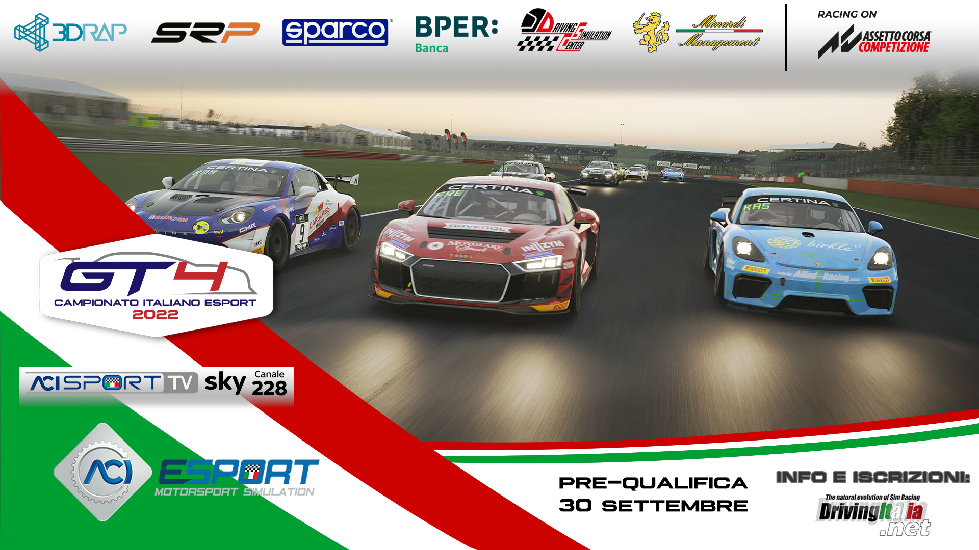 More information about "Campionato Italiano GT4 ACI ESport: alle 18 si accendono i motori delle prequalifiche"