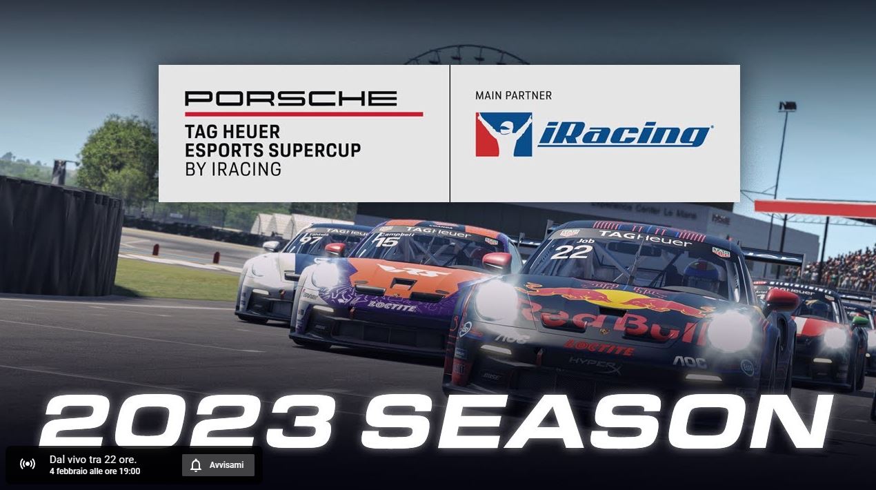 More information about "iRacing Porsche TAG Heuer eSports Supercup 2023 | Round 1 [4 Febbraio ore 19]"