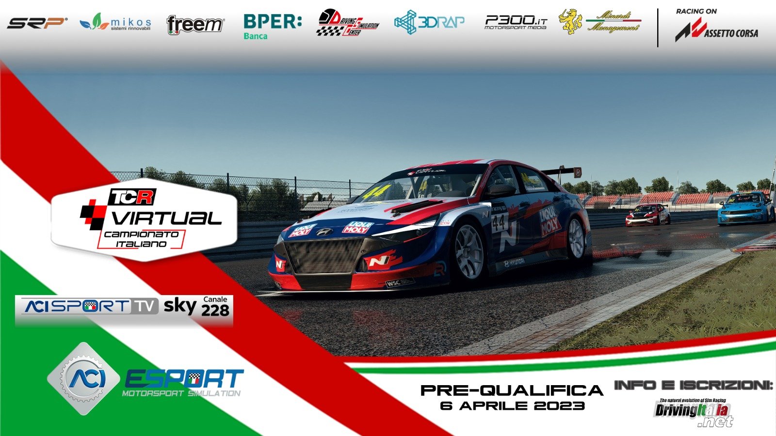 More information about "Campionato Italiano TCR ACI ESport: stasera live dalle 21,15 il round 4 al Mugello!"
