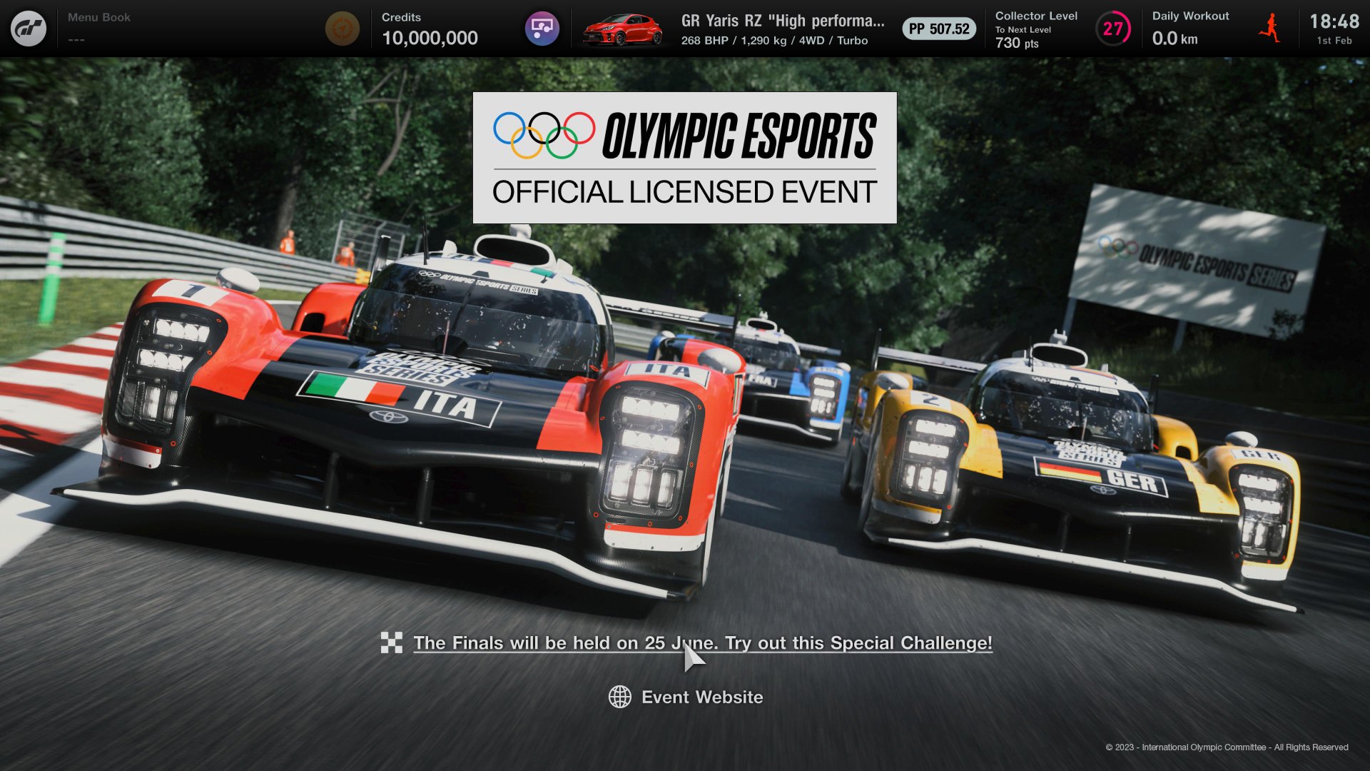 More information about "Olympic Esports Series 2023 Motor Sport Event Finals [25 giugno ore 6]"