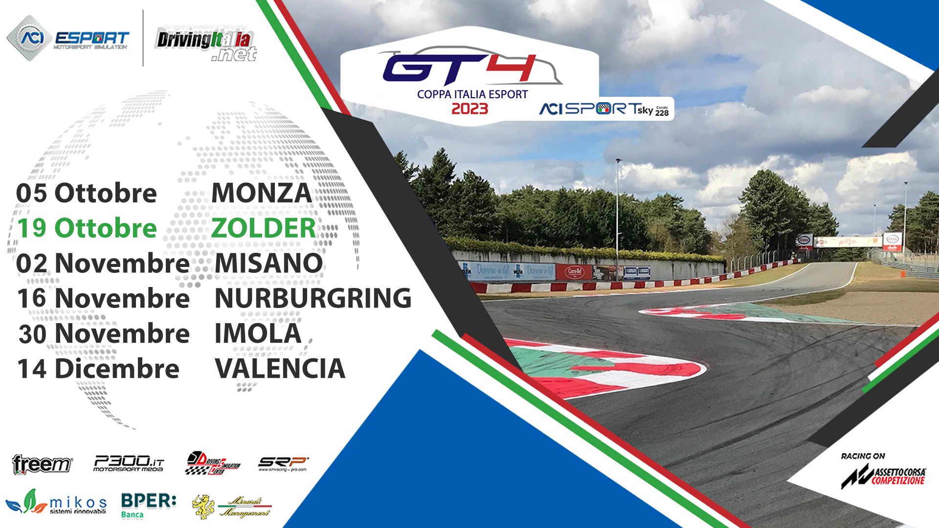 More information about "Coppa Italia GT4 Sprint ACI Esport: giovedi 19 in diretta il round 2 a ZOLDER"