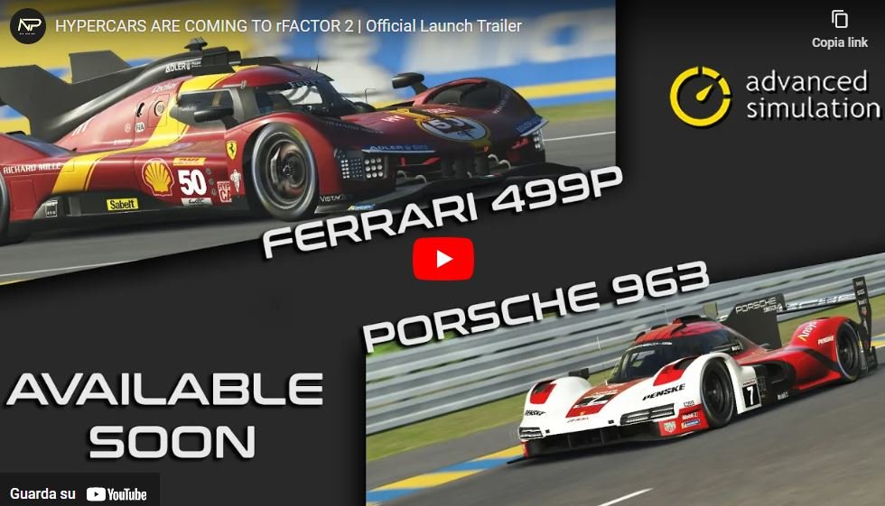 More information about "Ferrari 499P e Porsche 963 Hypercars in arrivo per rFactor 2 !"