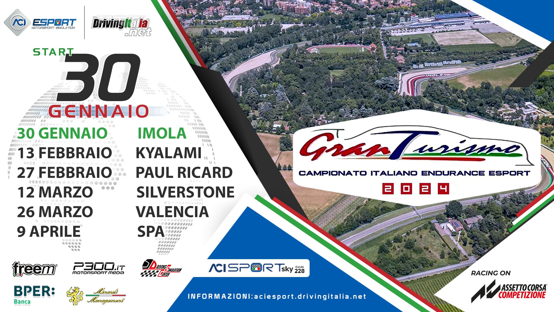 More information about "Campionato Italiano GT Endurance ACI ESport 2024 con Assetto Corsa Competizione (PC): aperte le iscrizioni !"