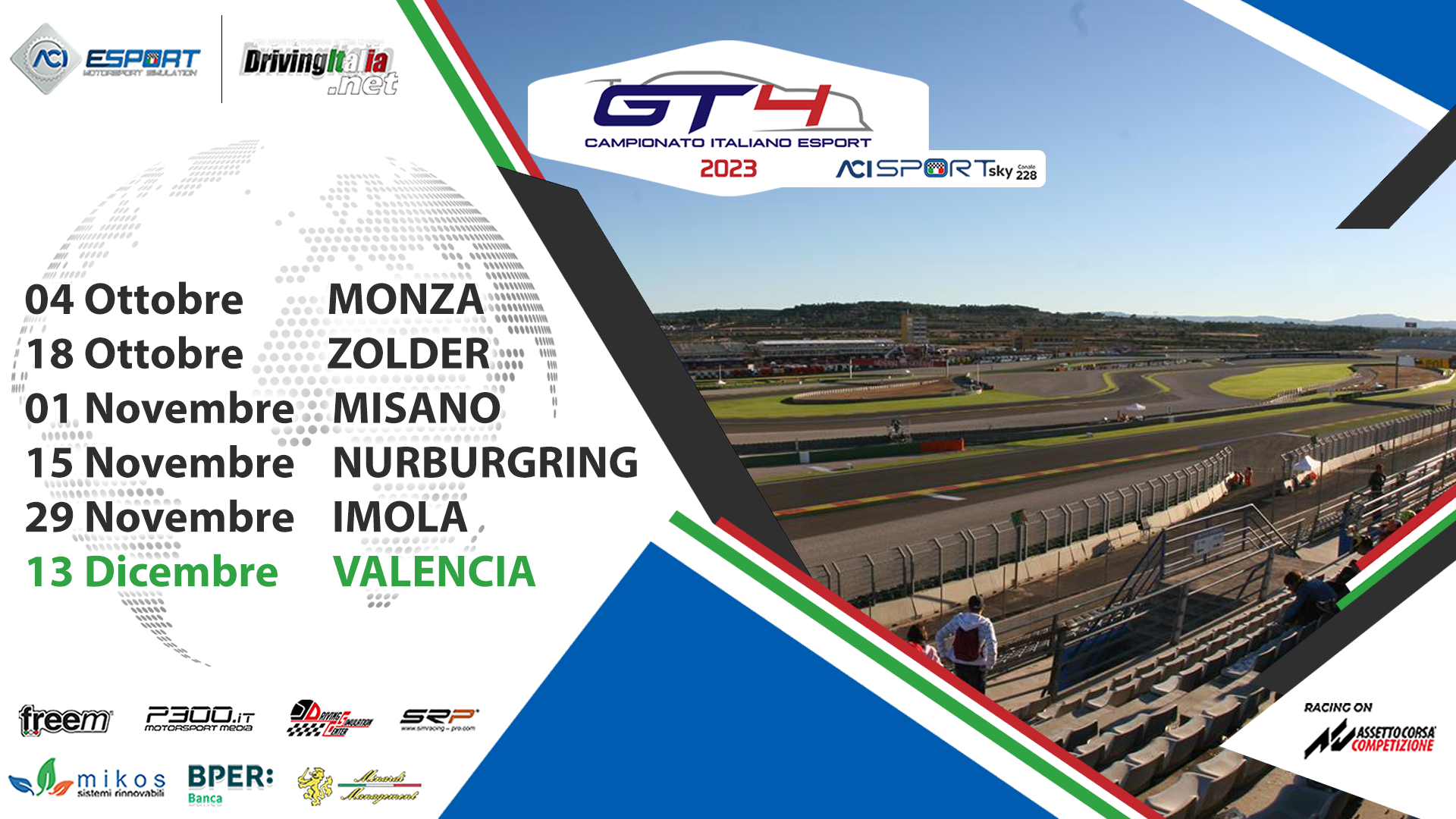 More information about "Campionato Italiano GT4 Sprint ACI Esport: stasera (mercoledi 13) ultimo round a Valencia!"