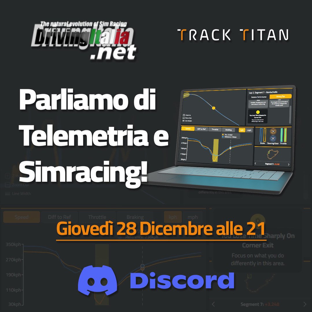 More information about "Discord LIVE 28 Dicembre: telemetria con Track Titan! Codici sconto e promozioni in regalo"