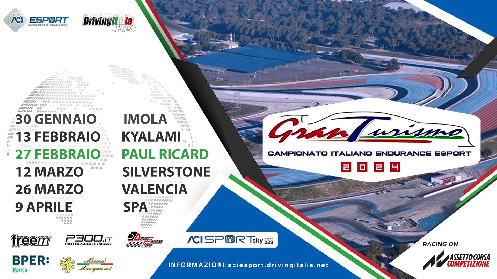 More information about "Campionato Italiano GT Endurance ACI ESport: STASERA LIVE ore 21,10 round 3 al PAUL RICARD in notturna"