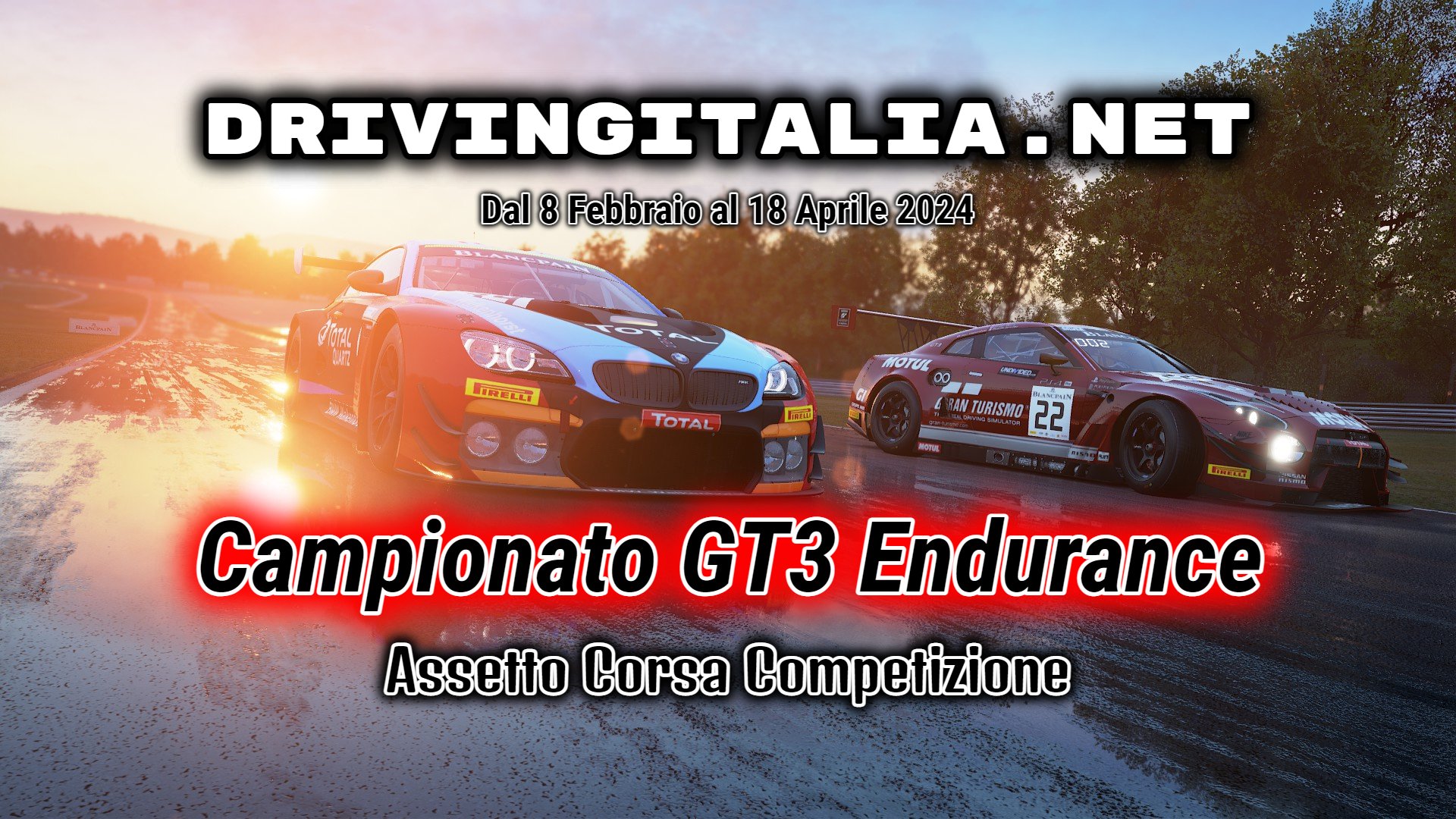 More information about "DrivingItalia GT3 Endurance: Mercoledi 17 Aprile round 6 a Spa, live dalle 21,15"