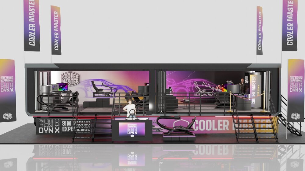 Cooler Master Showcases Dyn X Racing Simulator at ADAC SimRacing Expo 2024.jpg