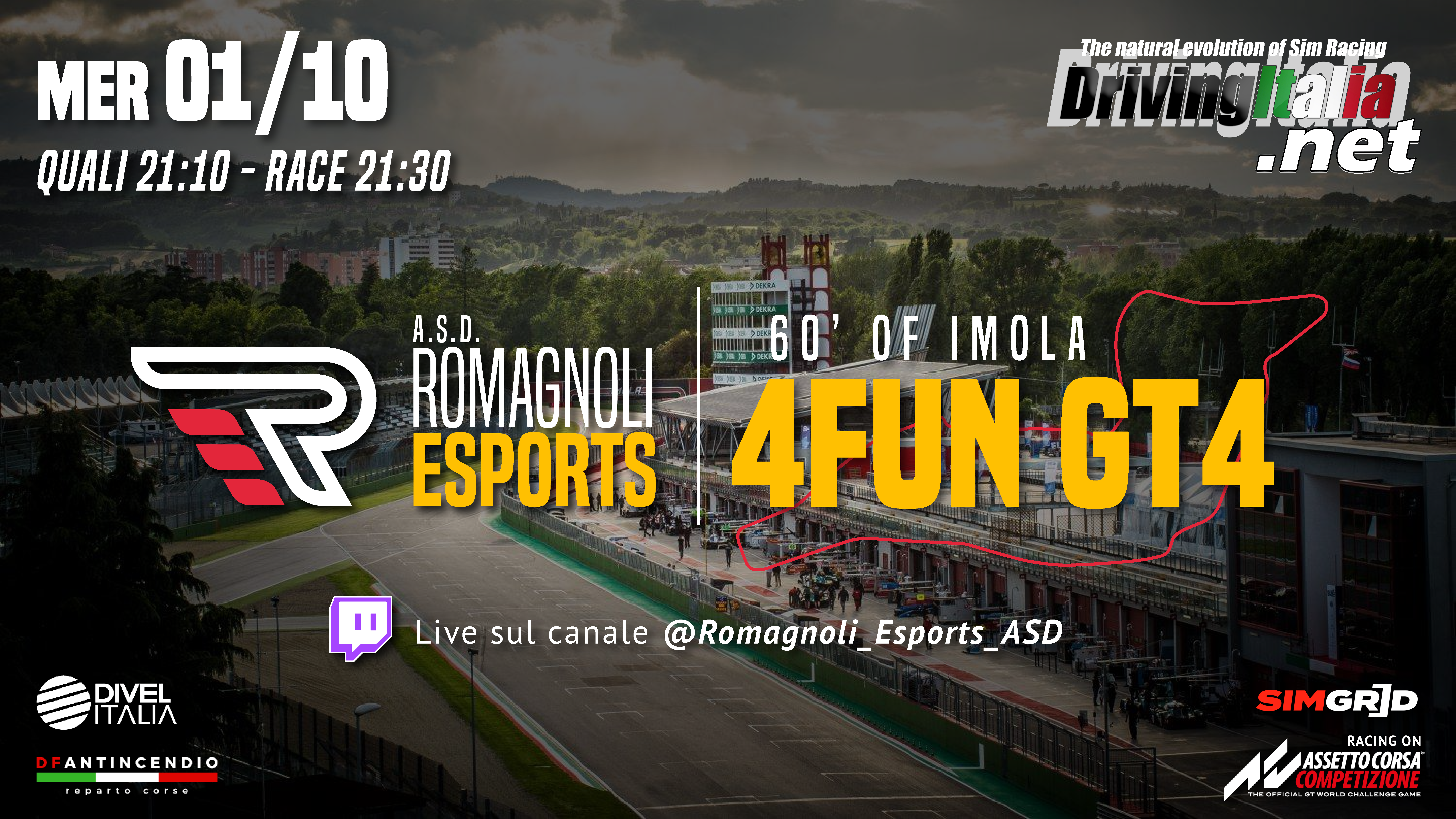 ROMAGNOLI ESPORTS ASD 4FUN - GT4 60 minuti di Imola